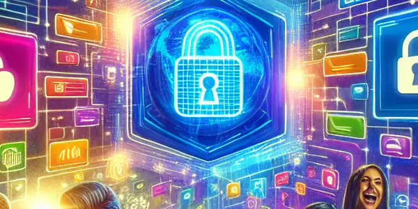 A vibrant digital shopping platform showcasing diverse individuals browsing adult content with a focus on privacy and user feedback.